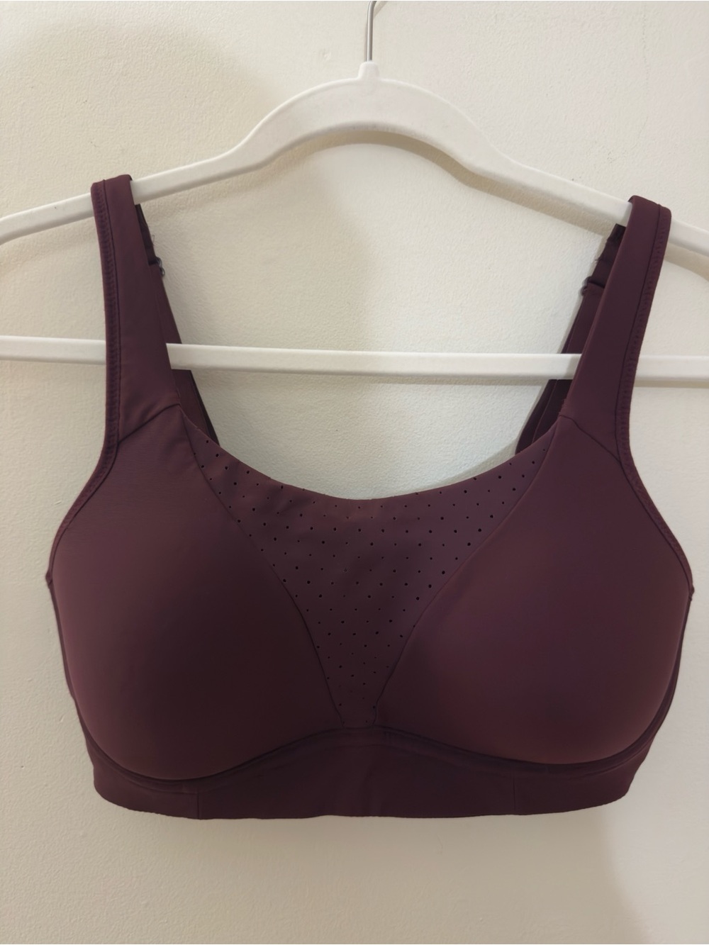 Lululemon Run Times High Support Bra Deep Red Merlot | Size 34D